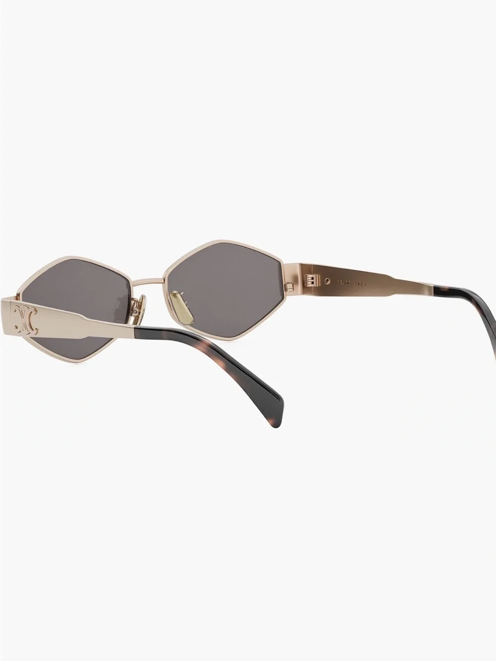 Celine Rose Gold/ Smoke Geometric Sunglasses